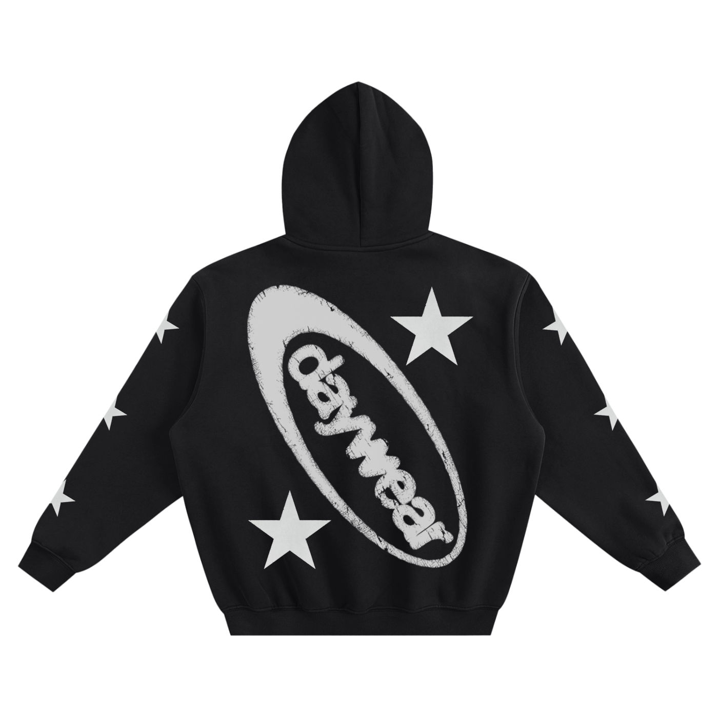 Daywear Star Boxy Hoodie (Black)